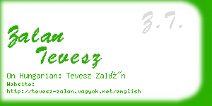 zalan tevesz business card